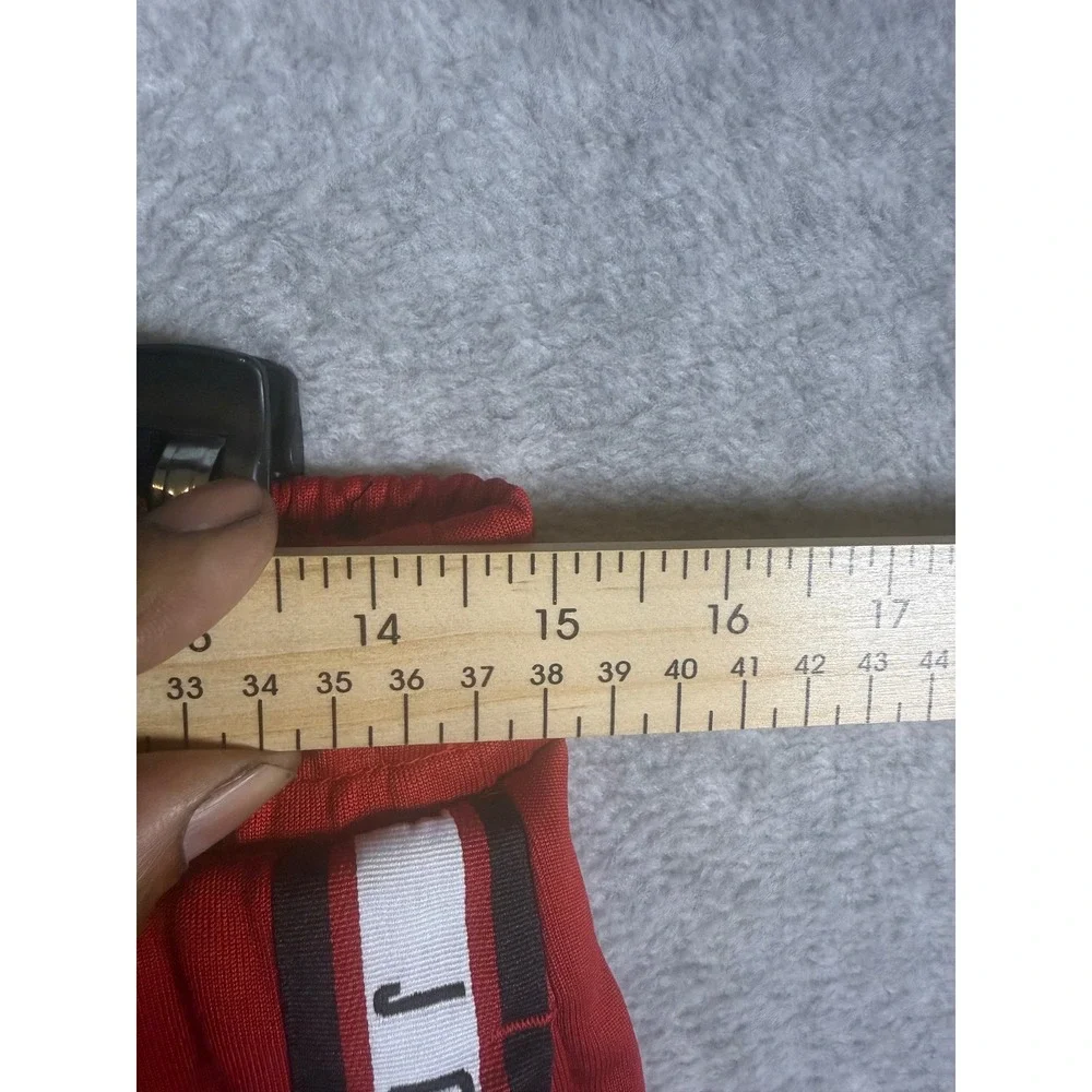 Jordan Mens Jumpman Logo Side Tape Track Pants Red Joggers Medium